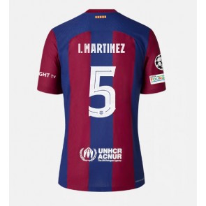 Barcelona Inigo Martinez #5 Replica Home Stadium Shirt 2023-24 Short Sleeve